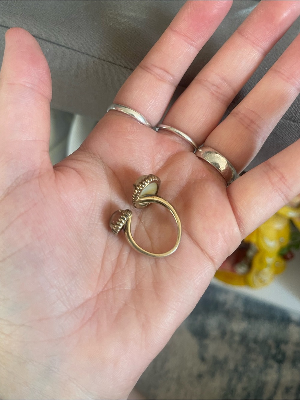 Two stone ring - Picture 8 of 10